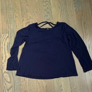 Stylish Navy Long Sleeve Kids Tee